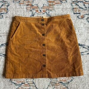 J.Crew Corduroy Skirt (Re-Imagined Collection) – Camel Brown, Size 14